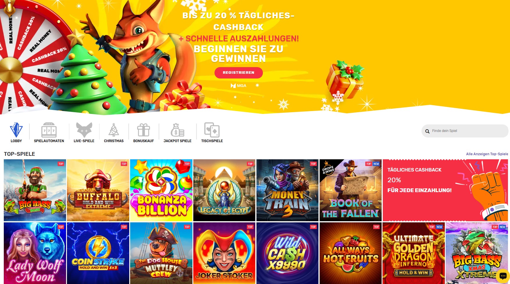 Crazyfox Casino Startpagina